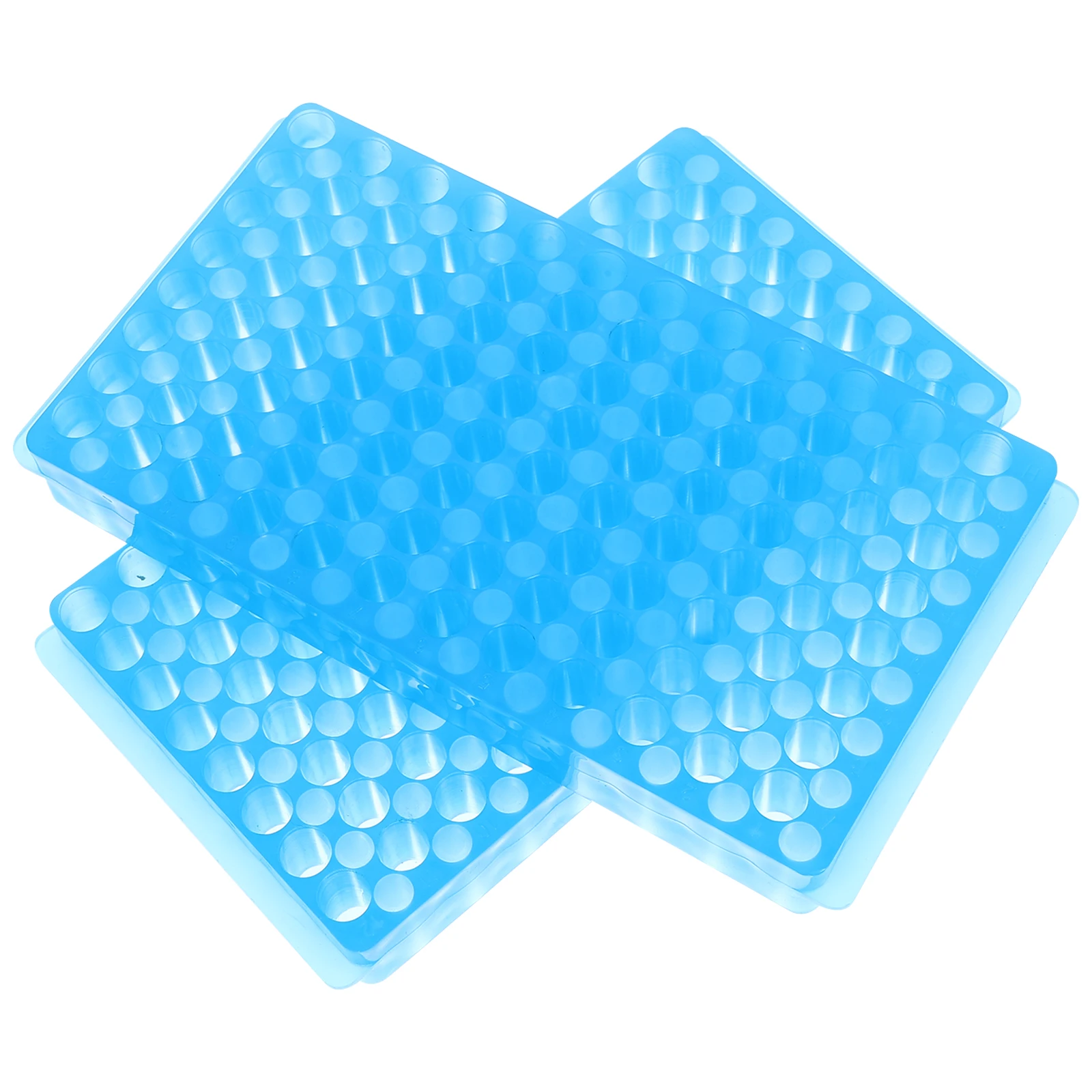 

2 Pcs Tube Rack Double Sided 96 Holes Tube Holder Laboratory Teaching Equipment Storage ganizer Reusable