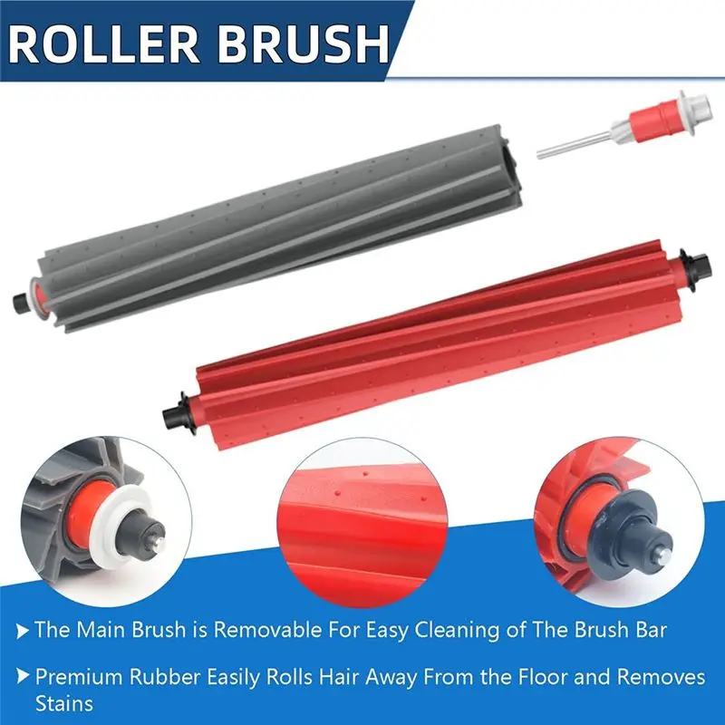 BHBD-For Roborock S8 Maxv Ultra Robot Vacuum Cleaner Accessories Set Mop Cloth Vacuum Bags Side Brush Filter Replaceable Set