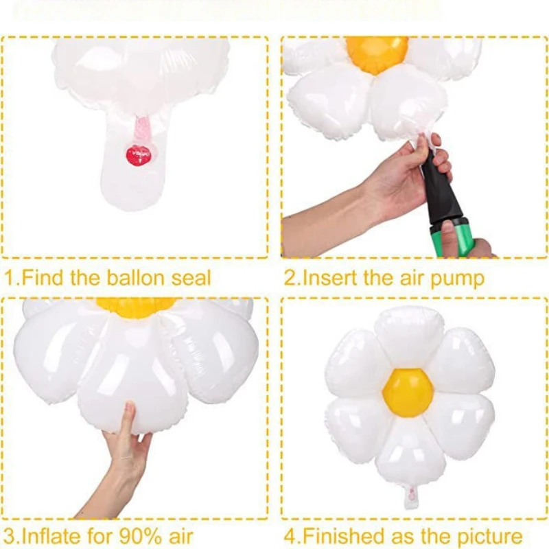 Daisy Theme Party Decoration Balloon Garland Kit for Baby Shower Macaron Party Happy Birthday Wedding Supplies