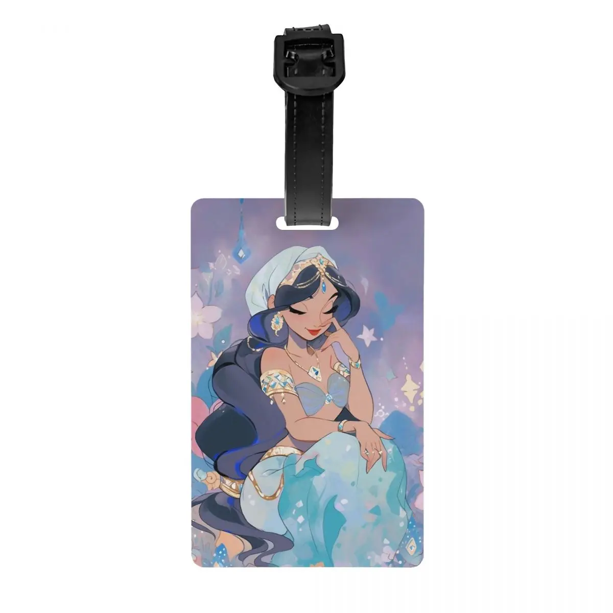 

Багажная бирка принцессы Жасмин на заказ, защита конфиденциальности, багажные бирки с изображением Аладдина, дорожные сумки, этикетки для чемодана