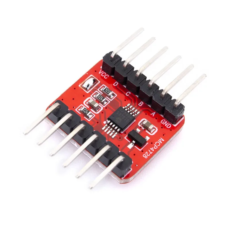 Moduł DAC 12-bitowy MCP4728, 4-kanałowy interfejs I2C, programowalna referencja napięcia z pamięcią EEPROM do projektów elektronicznych. — zdjęcie produktu 5