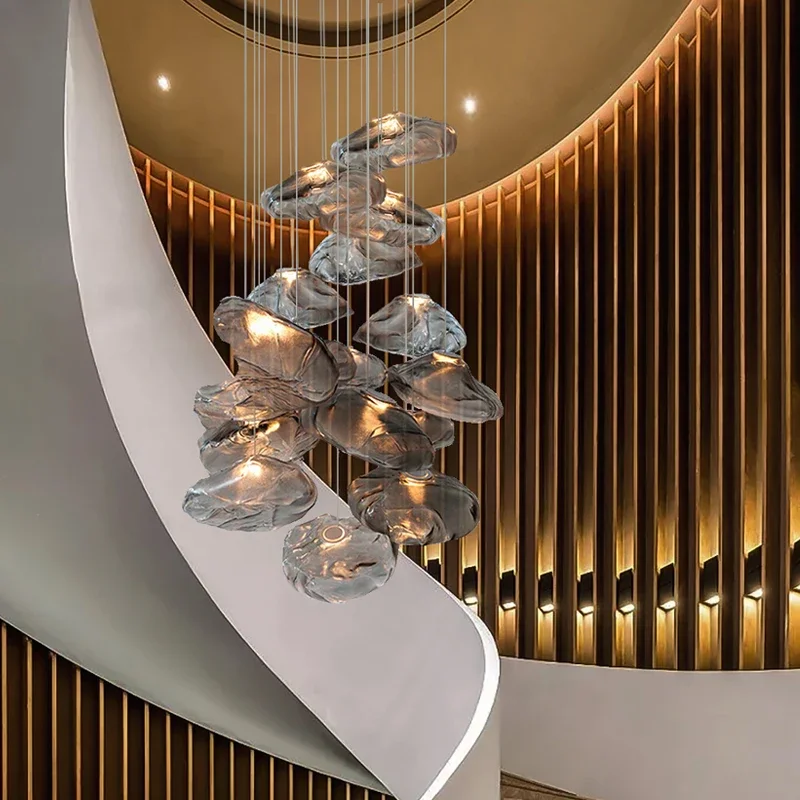 Modern Nordic Glass Cloud Design LED Pendant Lamp For Living Dining Room Kitchen Bar Bedroom Stair Decoration Chandelier Lights