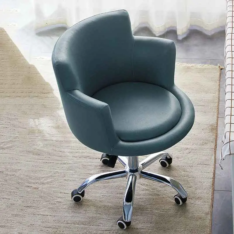 Nordic Rotating Office Chair, Living Room Chair, Elevating Computer Chair, Rotating Backrest Chair, Armchair,Mobile Leisure Seat