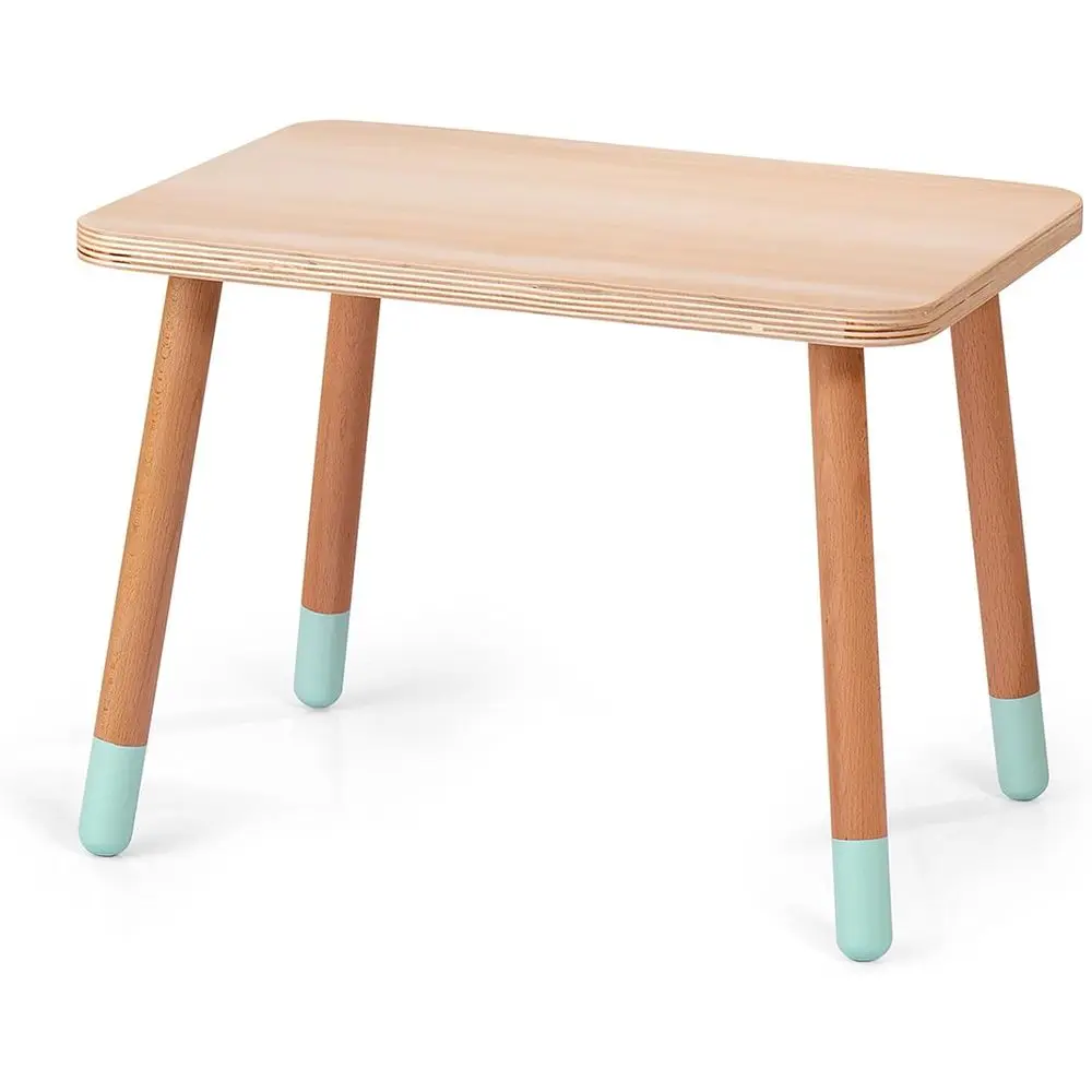 

Синий деревянный игровой стол для дошкольников для малышей и мероприятий в детском саду