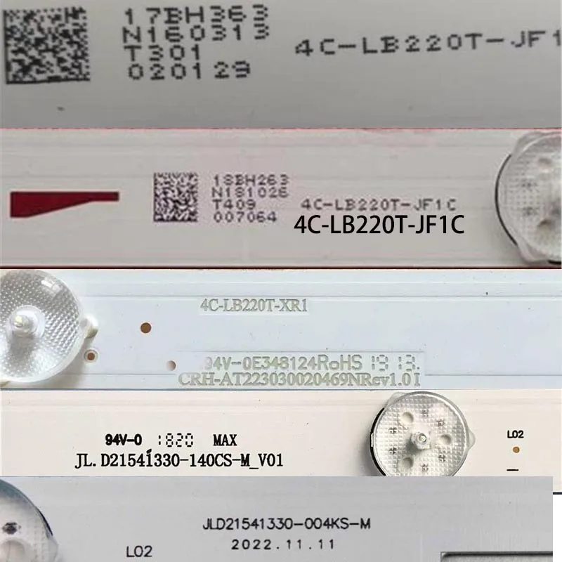 ชุดแถบส่องสว่างของทีวี JL.D 21541330 -004KS-M แถบแบ็คไลท์ 4C-LB220T-JF1C JF1 XR1 แผ่นอาร์เรย์ CRH-AT 223030020469 NRev1.0