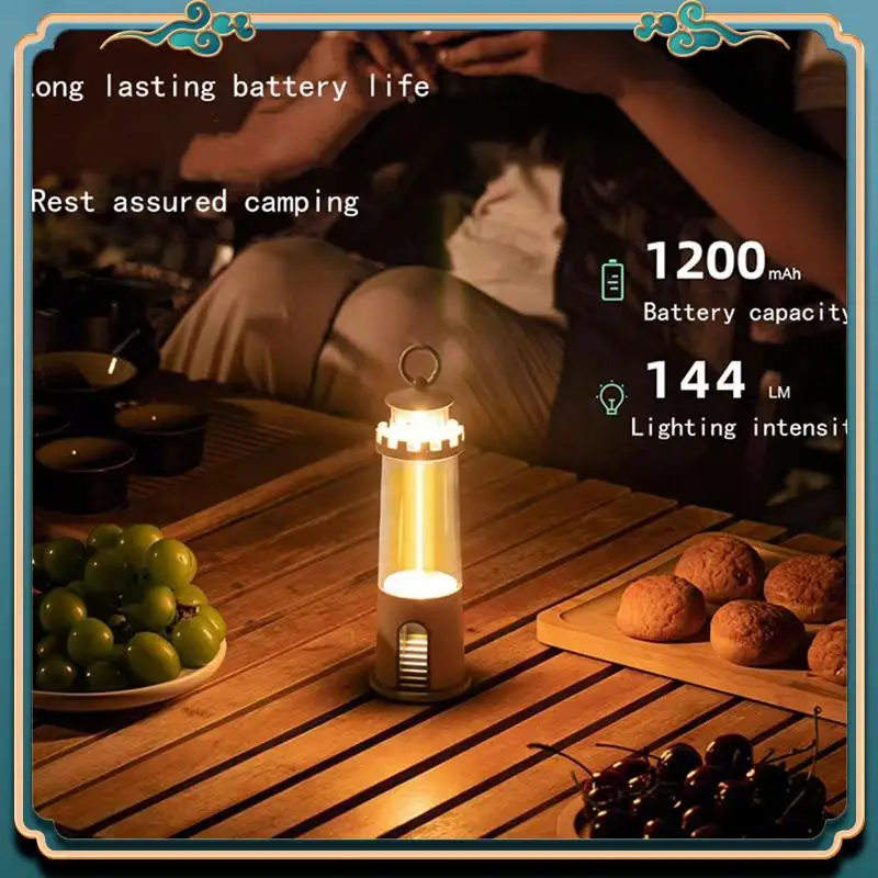 Latest Three Layer Lighting Lighthouse Camping Maglev Camping Atmosphere Breathing Light Home Portable Sleep Light