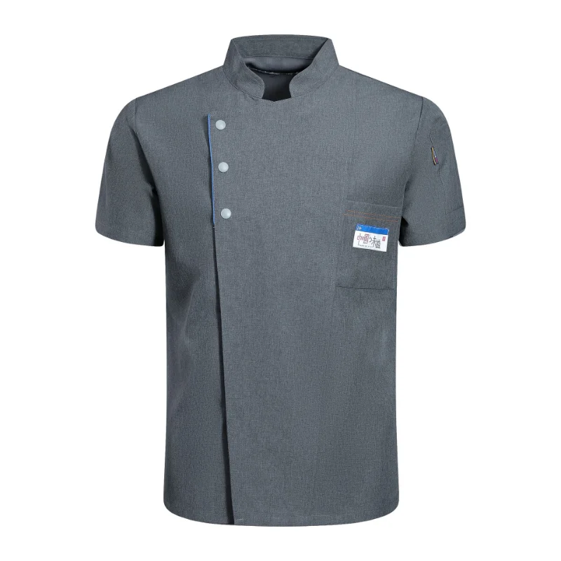 Giacca da cuoco per uomo donna manica corta/lunga cucina cuoco camicia ristorante cameriere uniforme