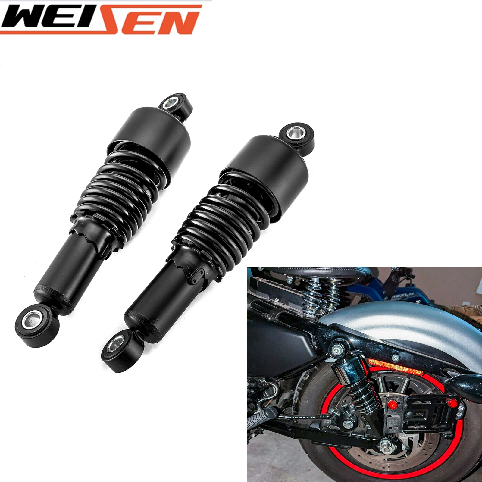 

Motorcycle 267mm 10.5" Rear Shock Absorbers Lowering Slammer Kits for 1980-2024 Harley Davidson Touring FLT/FLHT/FLHR/FLTR/FLHX