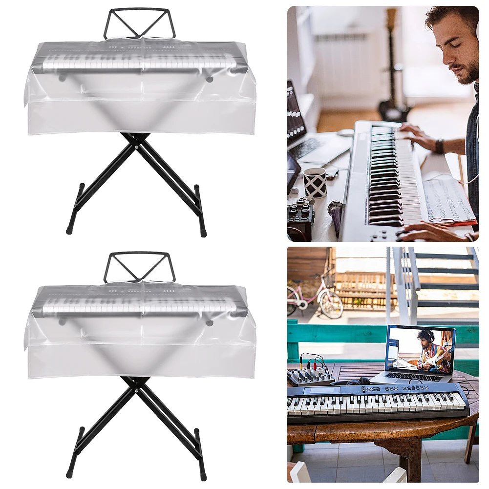 Cubierta de Piano esmerilada transparente de 61/88 teclas, cubierta antipolvo para teclado de Piano Electrónico, la mejor para todos los consolas de Pianos digitales
