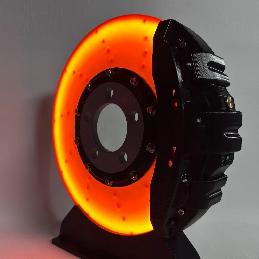 Creative gift brake disc caliper model night light creative desktop wall hanging led ambient light