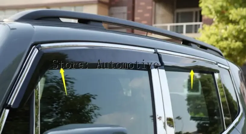 Accessories For Jeep Renegade 2015 2016 2017 Window Visors Awnings Wind Rain Deflector 4 Pcs / Set