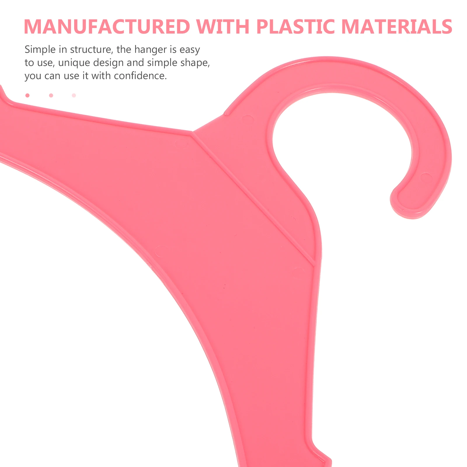 

10 Pcs Dog Pet Clothes Hanger Clothing Hangers for Pets Small Accessories Pink Plastic