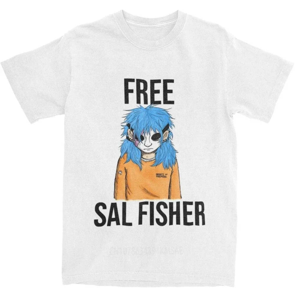 Novelty Free Sal Fisher Sally Face T Shirt Men Women's Pure Cotton Sallyface Tee Shirt Party Clothes