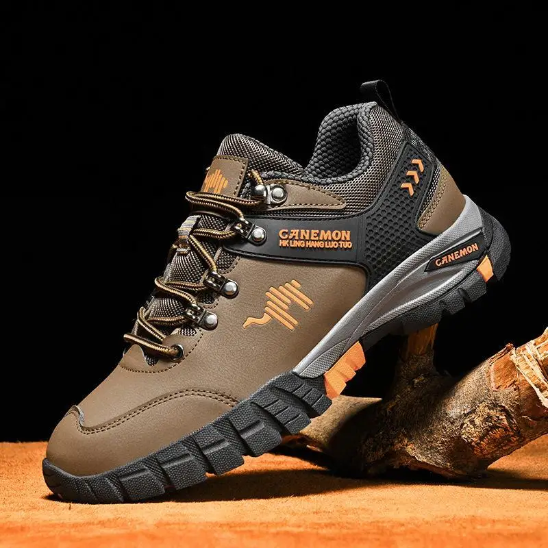 Outdoor Climbing Shoes Four Seasons Sports Shoes Anti-slip Hiking Shoes Thick Bottom Labor Protection Shoes Casual All-match