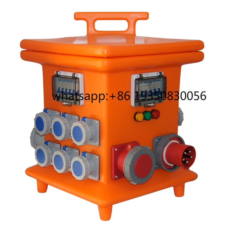 IP67 Portable Portable 3 Phase Distribution Plastic Stage Box Electrical Waterproof Power Distribution Boards