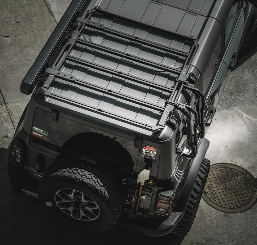 

Bronco Accessories NEPT Wasteland Roof Rack And Ladder Kit For Bronco 2021-2023 Roof Rack System Offroad Exterior Accessories