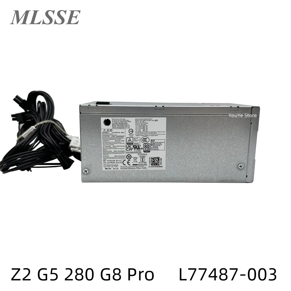 New Original For HP Z2 G5 280 G8 Pro 500W Power Supply L77487-003 L89233-001 DPS-500AB-51A 100% Tested Fast Shipping