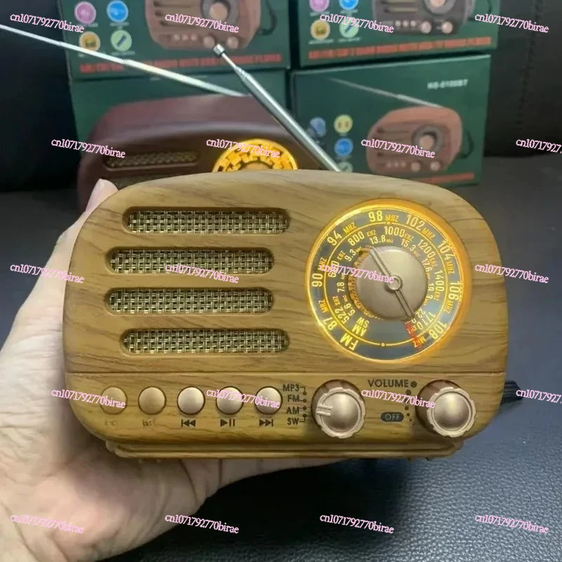 Suitable for Manual Tuning of Retro Bluetooth Speakers, Full-band Radio, Multi-functional Portable External Speakers, Plastic Bo