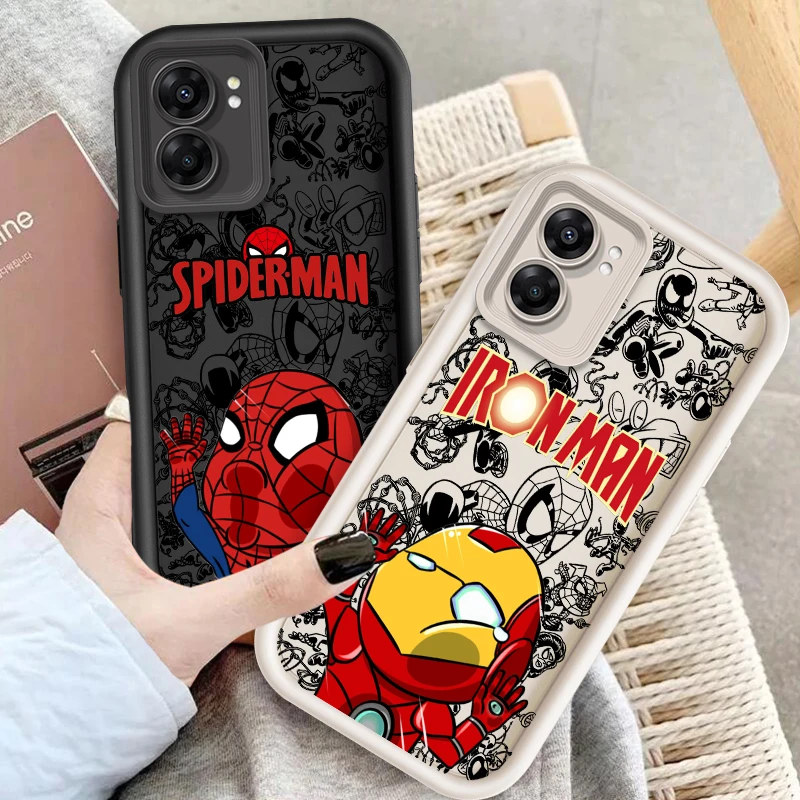 Deadpool Spider Man Cute Eye Ladder For OPPO Find X5 X3 A58 A57 A55 A53 A54 A92 A74 A78 A98 A16 A94 A76 A72 5G Back Phone Case