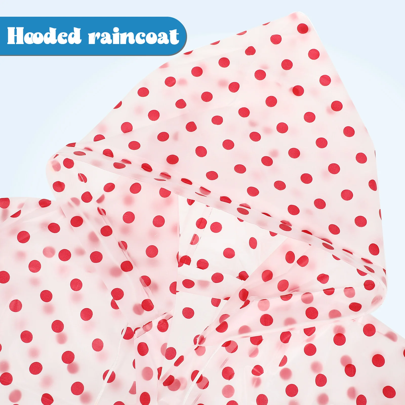 

3Pcs Kids Waterproof Raincoat Hooded Lightweight Button Poncho Boys Girls Dotted Reusable Rainwear Travel Rain Suit