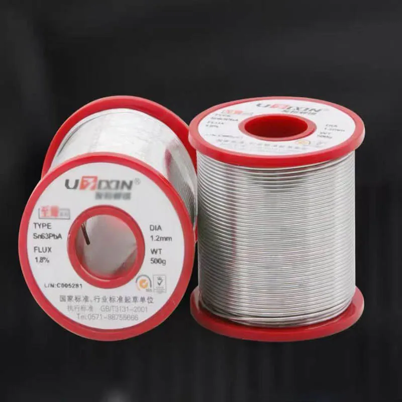 Sn63% solder wire high purity electric soldering iron rosin core containing flux solid core low melting point lead