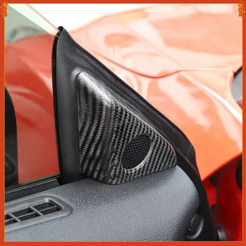 

For Nissan GTR R35 Real Dry Carbon Fiber Door A Pillar Speaker Cover Frame Trim Interior Spare Parts Parts 2008-2016 Accessories