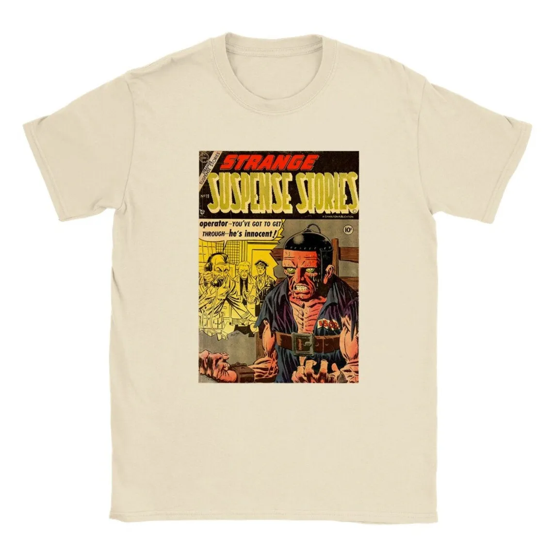 

Strange Suspense Stories Vintage Shirt: Pulp Fiction Tribute Old Tee T-Shirt Mystery Comics