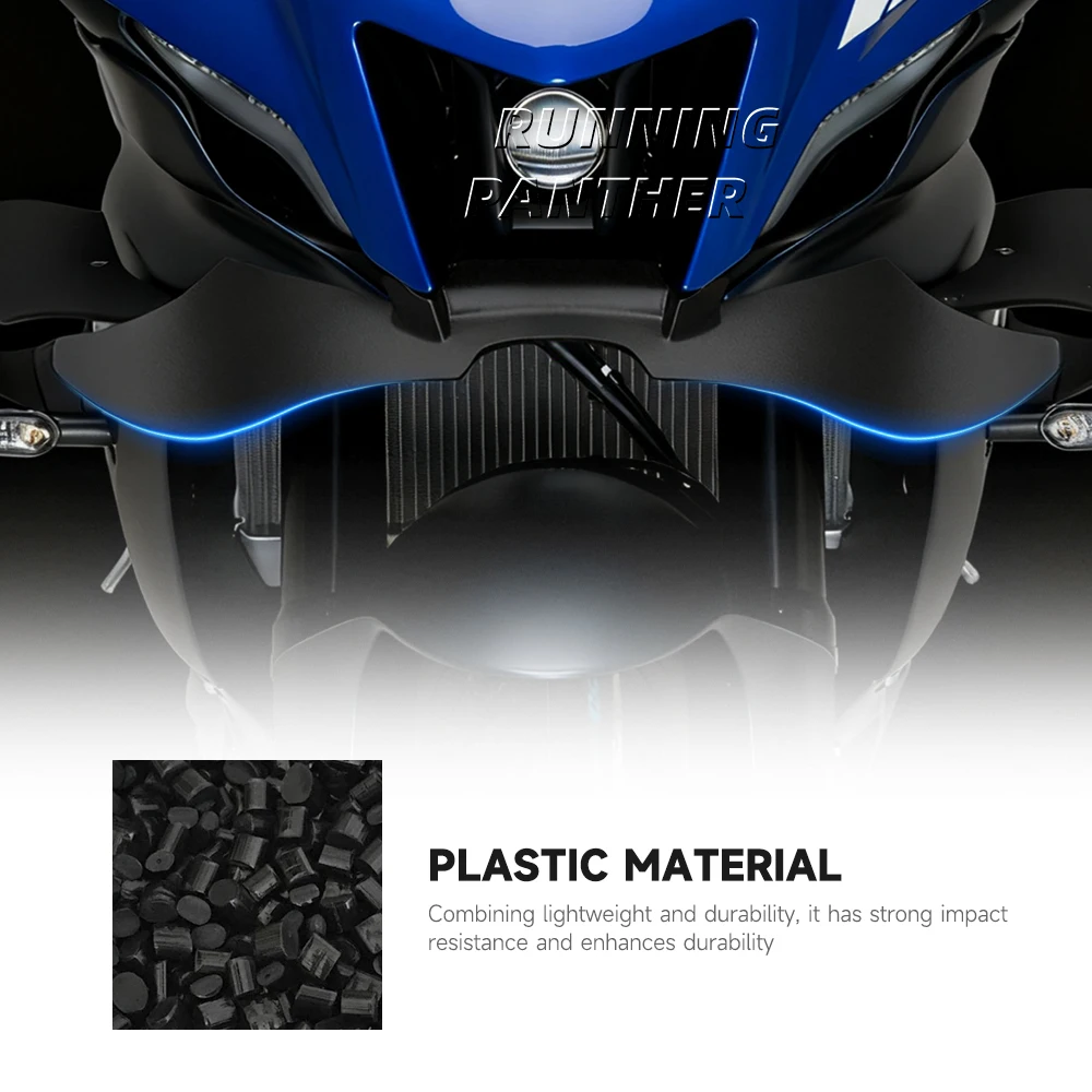 Winglet Depan Sepeda Motor untuk Yamaha YZF R7 YZFR7 Spoiler Depan Aerodinamis Kit Sayap Fairing Pelindung Penutup Bawah Aksesori