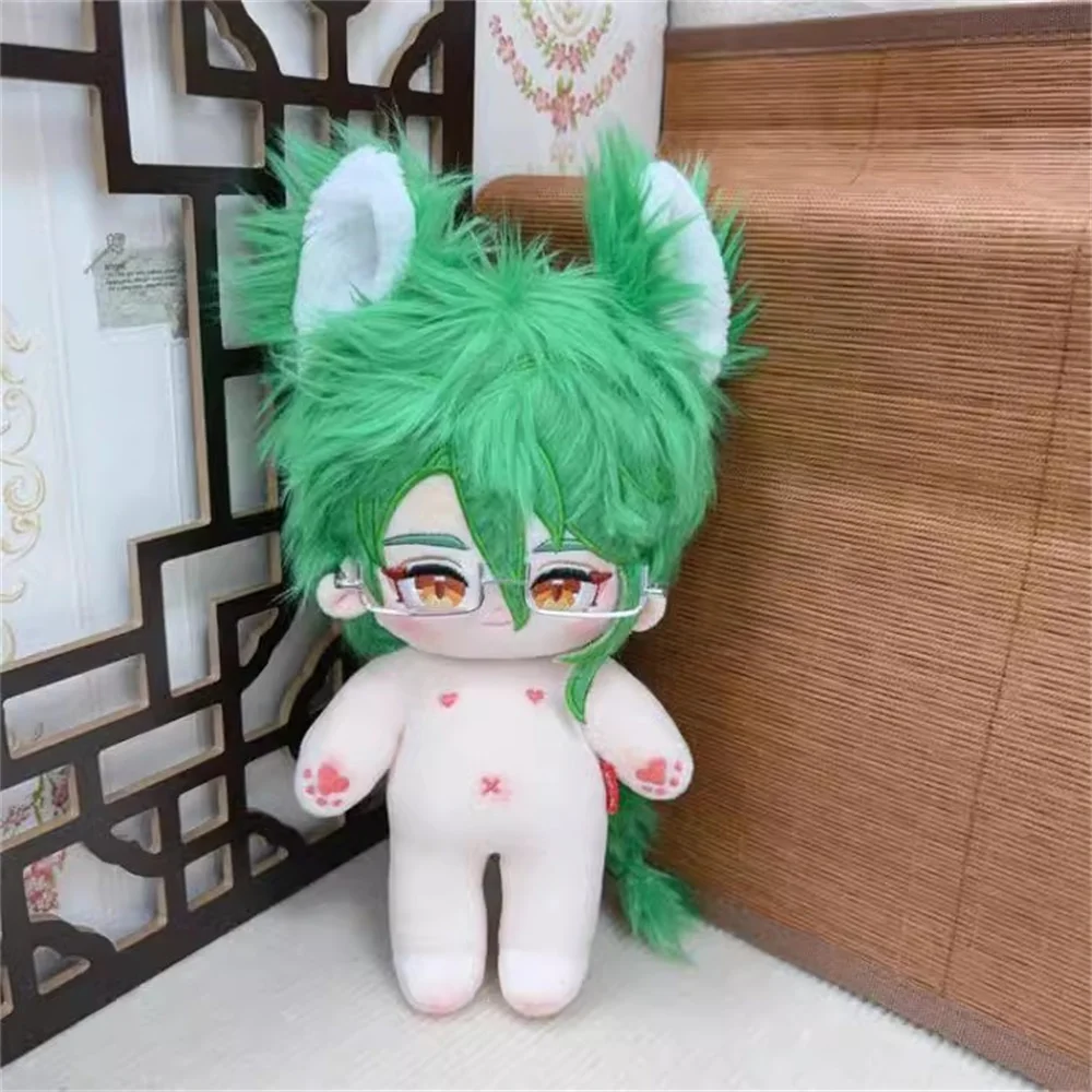 Plushie genshin ของเล่น Baizhu20cm ผลกระทบของเล่นโครงกระดูกเอาหูเกมคอสเพลย์ของขวัญเด็กน่ารัก YK พรีออเดอร์