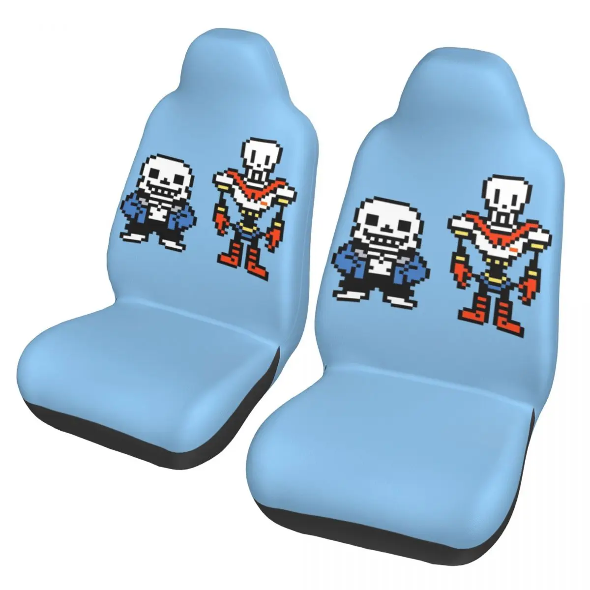 

Undertale Sans And Papyrus Universal Car Seat Cover For All Kinds Models Game Front Rear Flocking Cloth Cushion Fiber Fishing