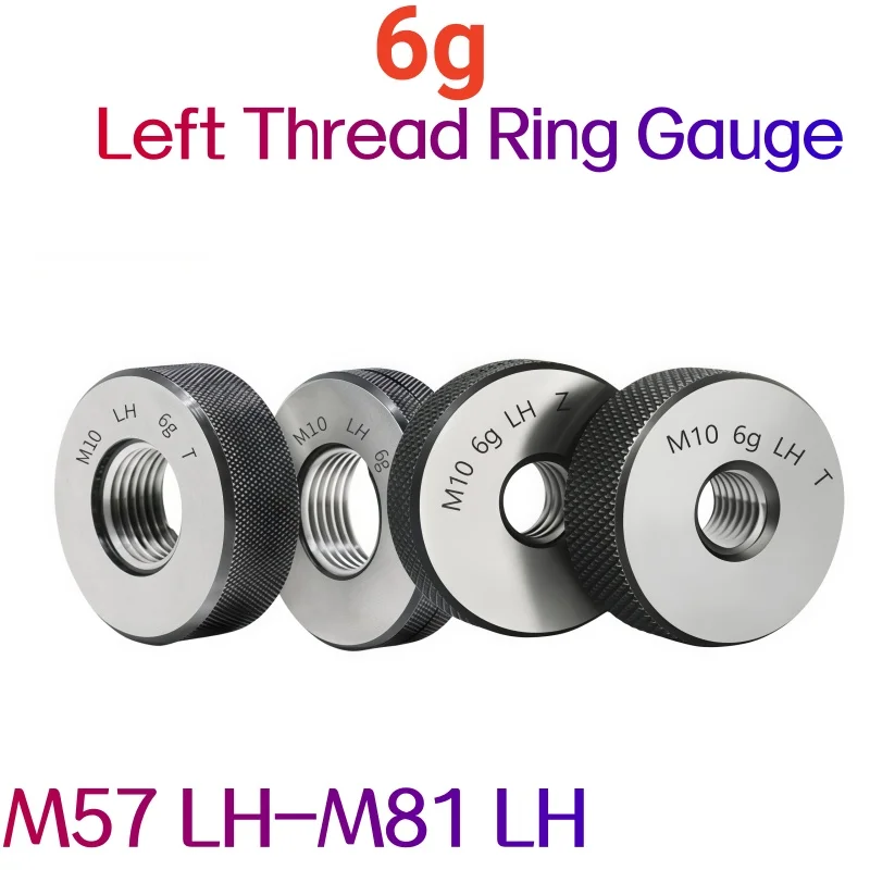 6g 1SET(1*GO+1*NOGO) Left Hand M57-M81 Metric  Non-Standard Thread Ring Gauge  M57M58M59M60M61M62M63M64-M81 Measure Tools