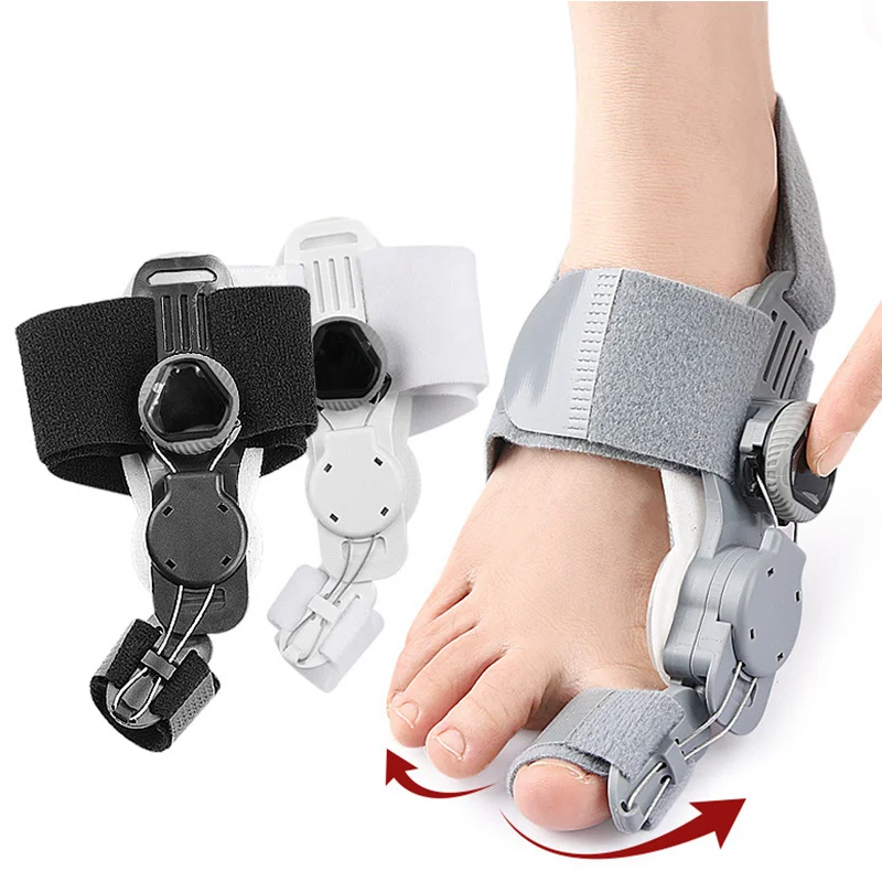 

1PC Bunion Corrector Unisex Foot Hallux Valgus Braces Rotatable Toe Separator Straightener Adjustable Toe Corrector