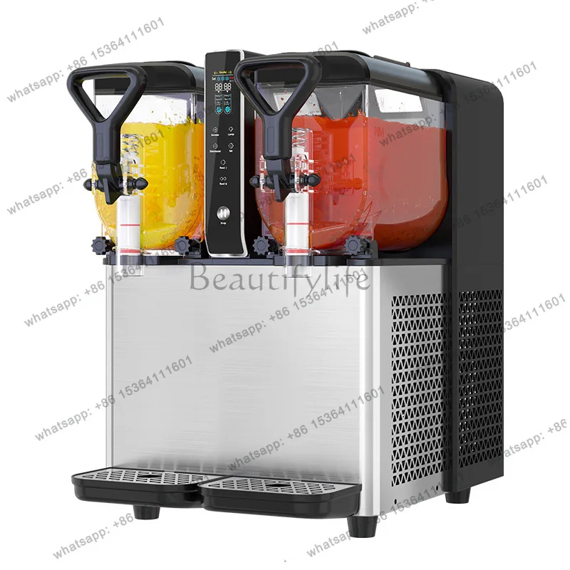 Commercial single cylinder double three cylinder slush machine cold drink machine beverage juice self-service smoothie machine