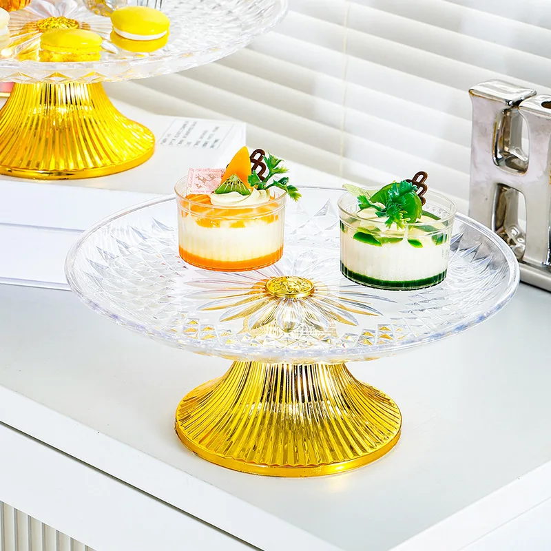 

Легкий роскошный бытовой пластиковый поднос для фруктов, журнальный столик для гостиной, высокоэстетичный поднос для десертных сухофруктов, высококачественный поднос для фруктов