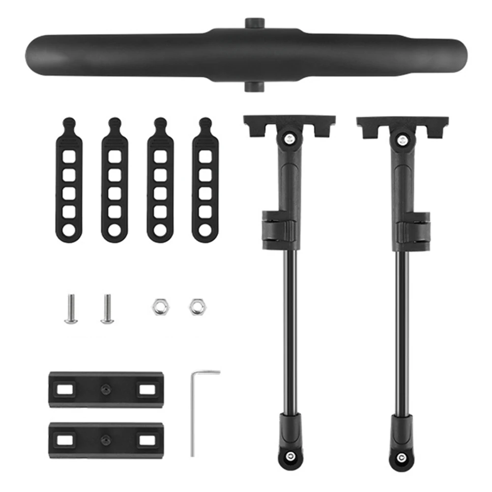 

700C road bike mudguard set with streamlined design and aluminum rods for better wheel fit and splash prevention on muddy roads