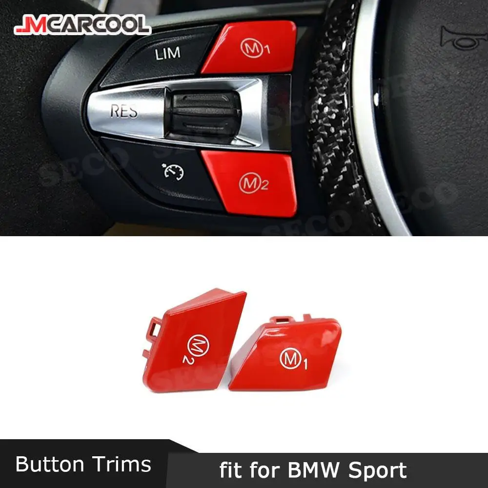 

Car Sport Steering Wheel M1 M2 Switch Replace Button Covers For BMW M3 M4 M5 M6 X5M X6M F80 F82 F83 F10 F06 F15 F16 Accessories