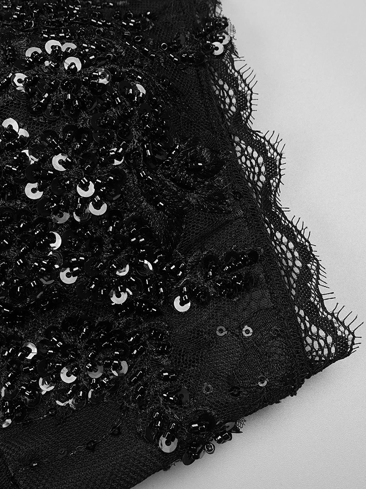 섹시한 V 넥 짧은 소매 드레스 장갑 디자인 칵테일 파티 블랙 레이스 맥시 드레스 여성 가운 Vestidos