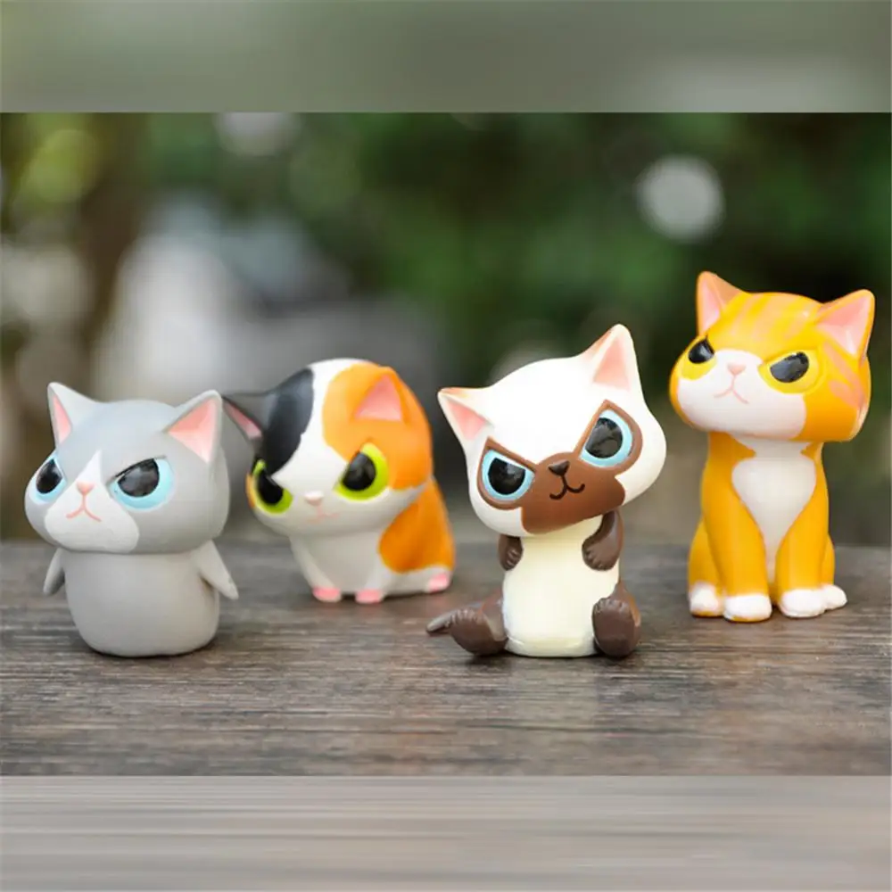 Car Decoration Set Of 6 Cartoon Cos Firewood Raccoon Creative Idea Japanese Style Headgear Room Decor Desktop Ornaments Ornament