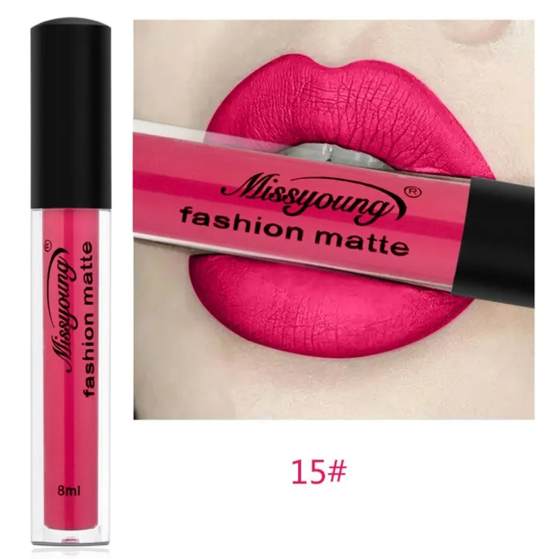 NEW Hot Sexy Black Lipstick Matte Waterproof Velvet Lip Stick 18 Colors Pigments Makeup Matte Lipsticks Beauty Lips for Club