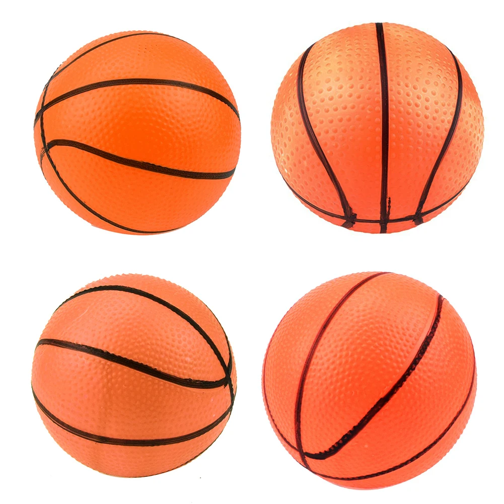 10Pcs 10cm Inflatable Basketball PVC Mini Orange Basketballs Small Basketballs Inflatable Beach Balls for Indoor Sports