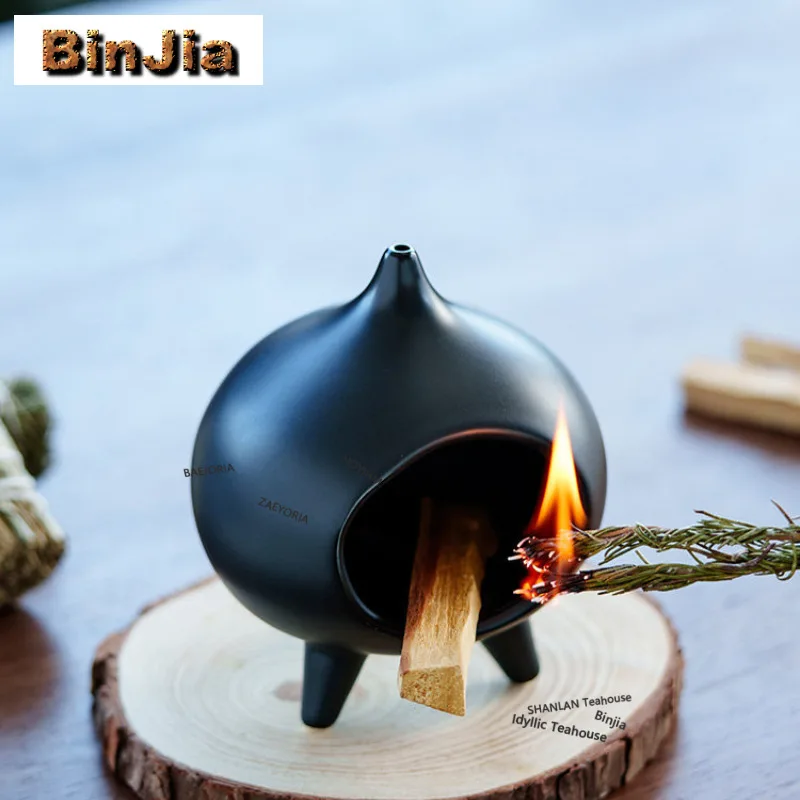 Ceramic Elf Incense Holder Zen Garden Incense Burners Consecrate Scented Aromatic Candles Censer Home Accessories Decoration