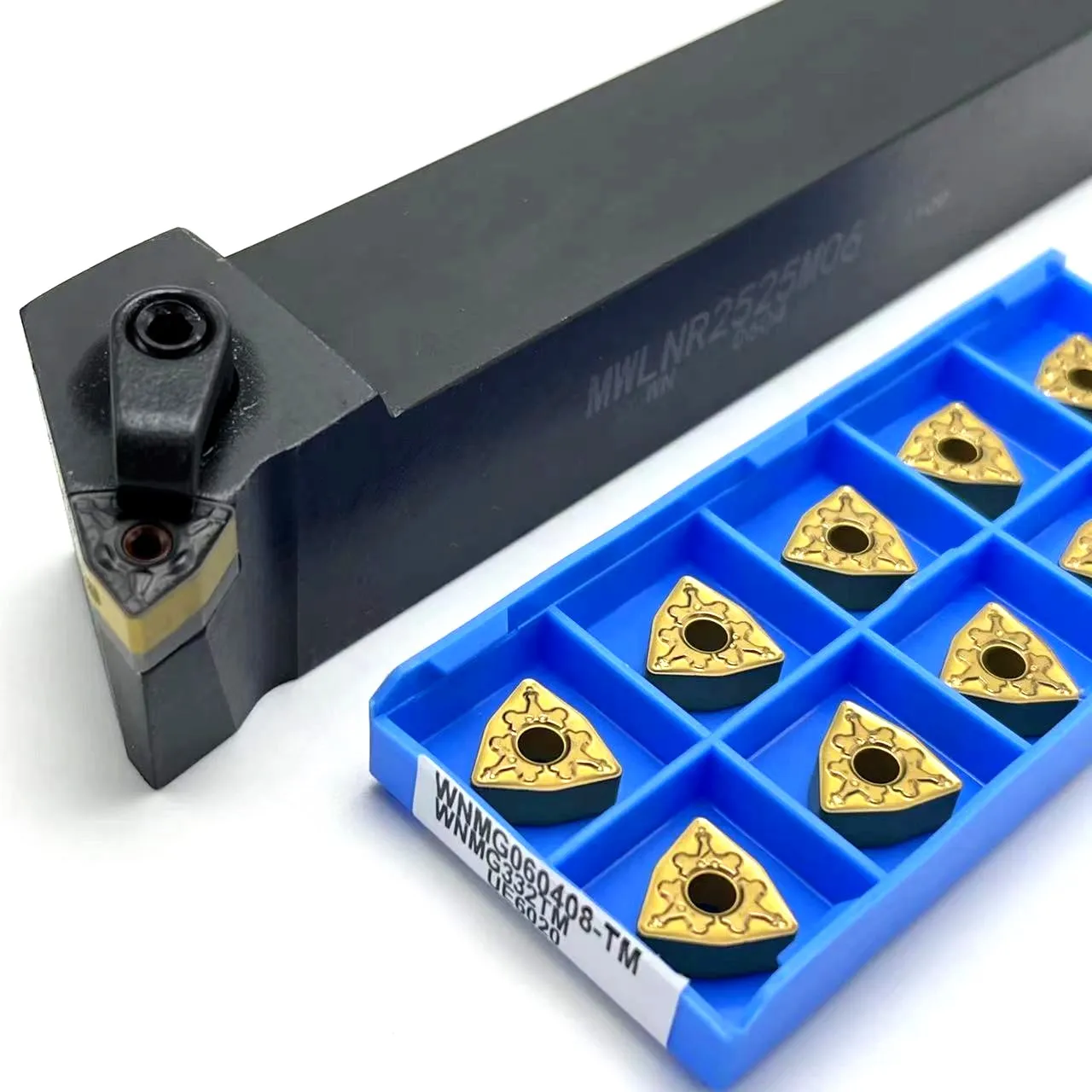 Portautensili cilindrico resistente agli urti in acciaio al tungsteno per utensile di tornitura