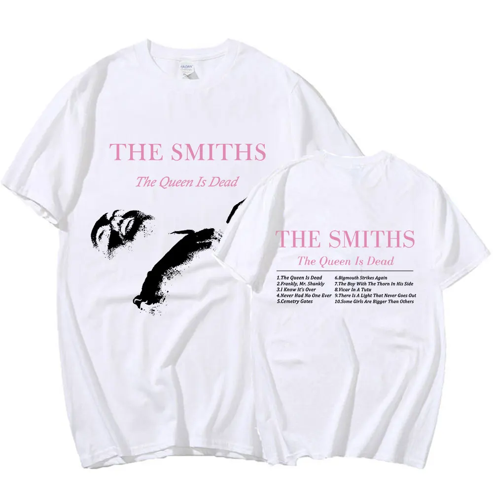 The Smiths The Queen Is Dead 1980 Oversized T-shirt Indie Morrissey Vintage Punk Rock Band Unisex Streetwear Summer Clothing