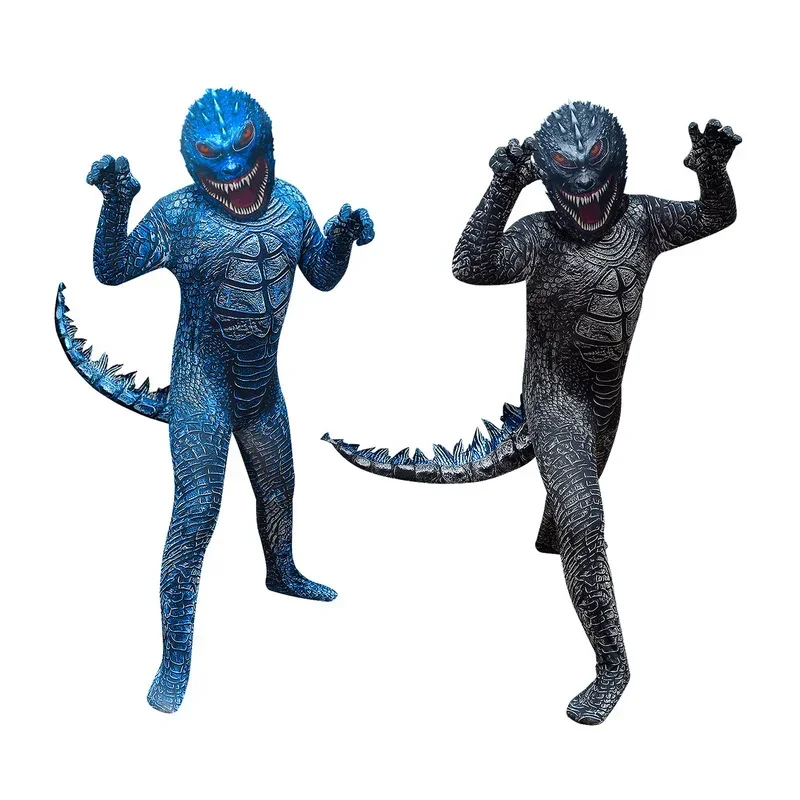 2024 Halloween Costumes for Kids Boys Dinosaur Cosplay Monster Performance Fantasy Personality Children's Birthday Gift Costumes