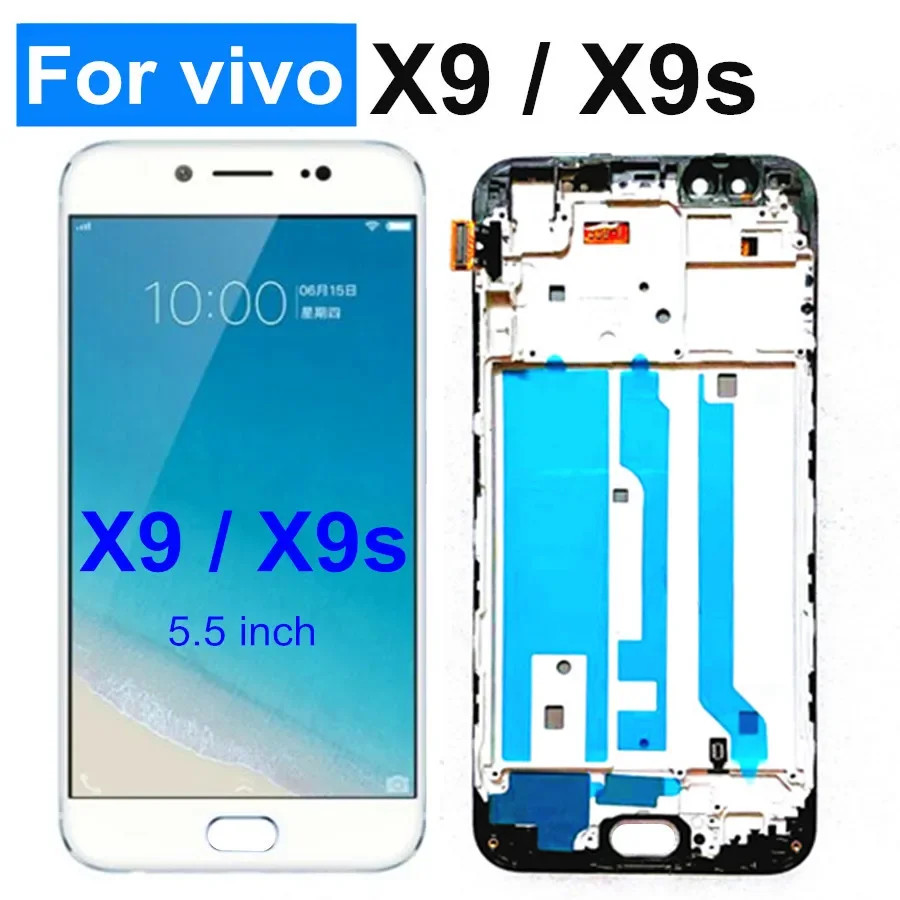 

TFT 5.5" For VIVO X9 x9s LCD Display + Touch Panel Screen Digitizer Assembly With Frame for vivo x9 lcd