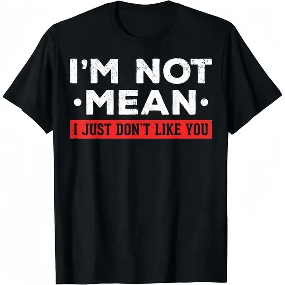 Men's Cotton Short-Sleeve Round Neck T-Shirt - Funny Sarcastic Humor Shirt, Bold Unconventional Menswear Top, 