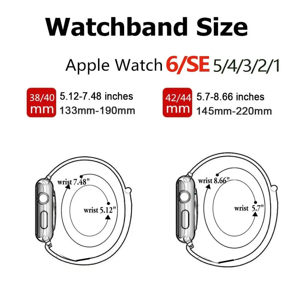 Nylon Loop Strap For Apple watch band 44mm 40mm 49mm 41mm 45mm 42mm 38mm correa nike Bracelet iWatch Series 7 6 3 se 8 9 ultra 2