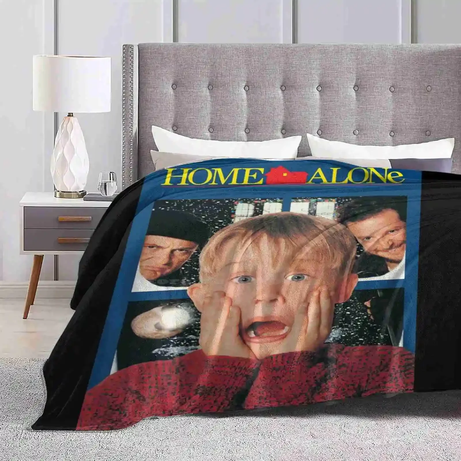 Home Alone All Sizes Soft Cover Blanket Home Decor Bedding Home Alone 90S Movie Kevin Macaulay Culkin Retro Nostalgic Joe Pesci