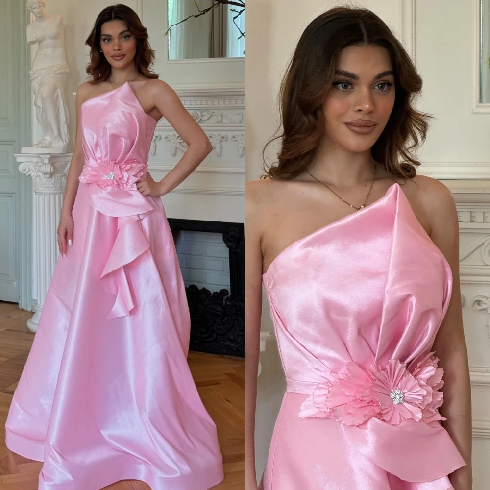 Customized A-Line Strapless Elegant Formal Evening Dress Fashion Temperament Bespoke Occasion Gowns High Quality Party Dress