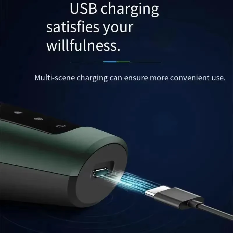 Electric Waterproof Shaver   Wet Dry Shaving With USB Charging Cable   Suitable For Business Trip Home Daily Use gallery 5